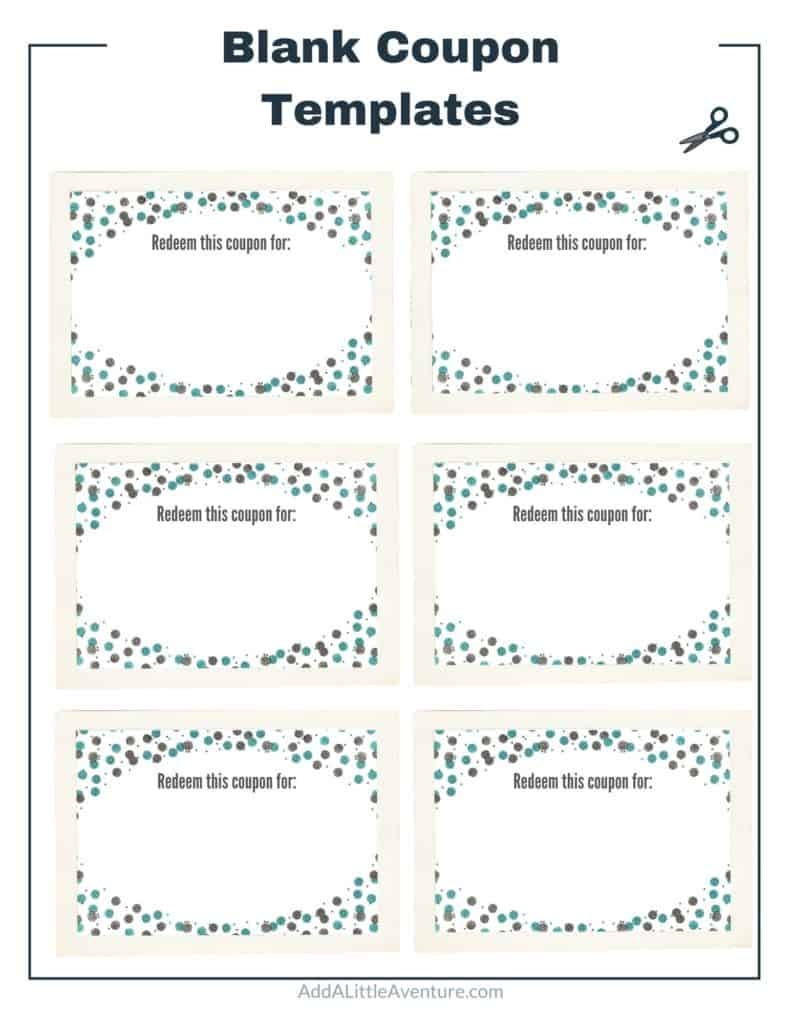 Printable Coupons Blank Template
