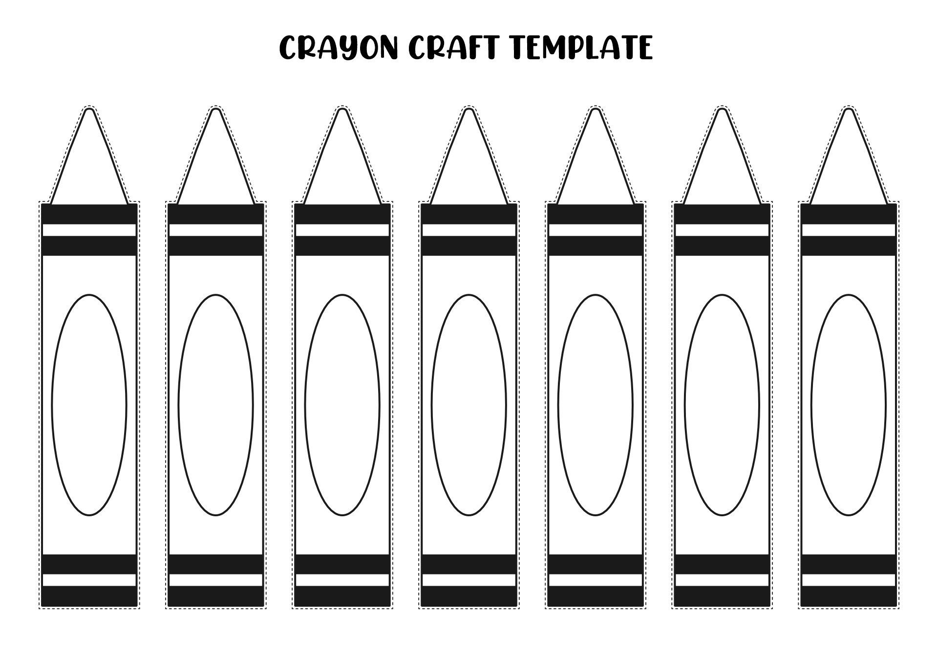 Blank Crayon Template