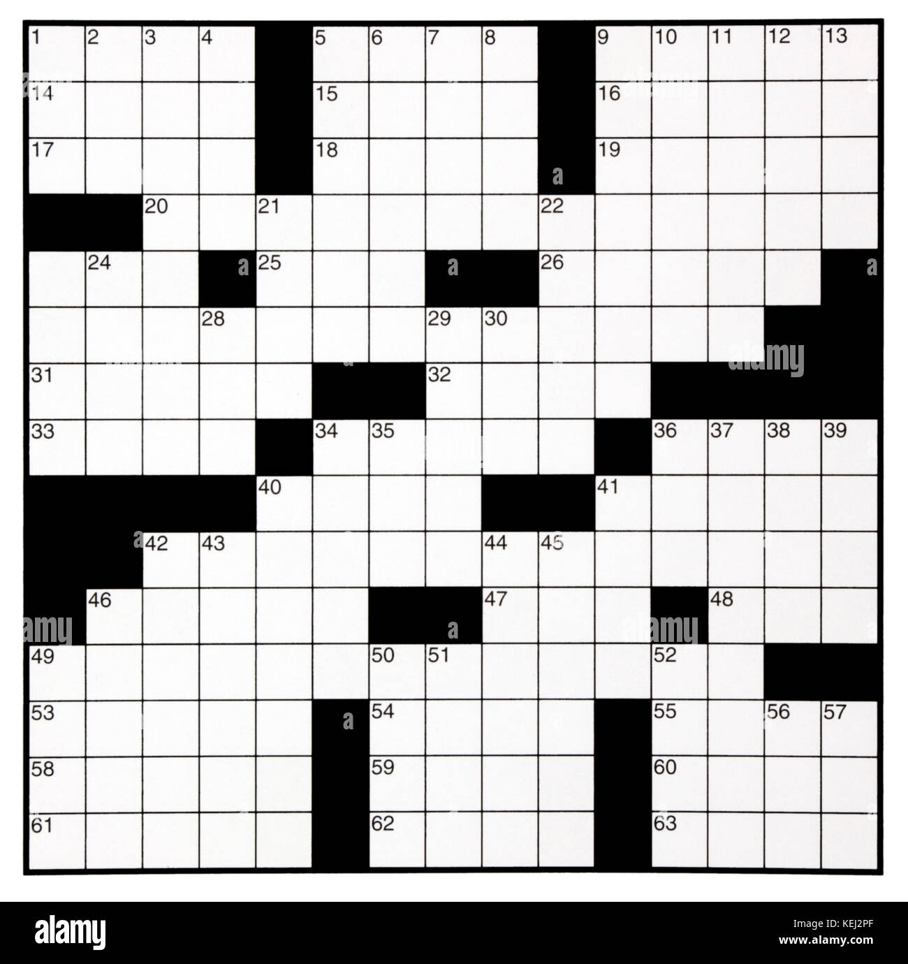 Blank Crossword Puzzle Grid Printable