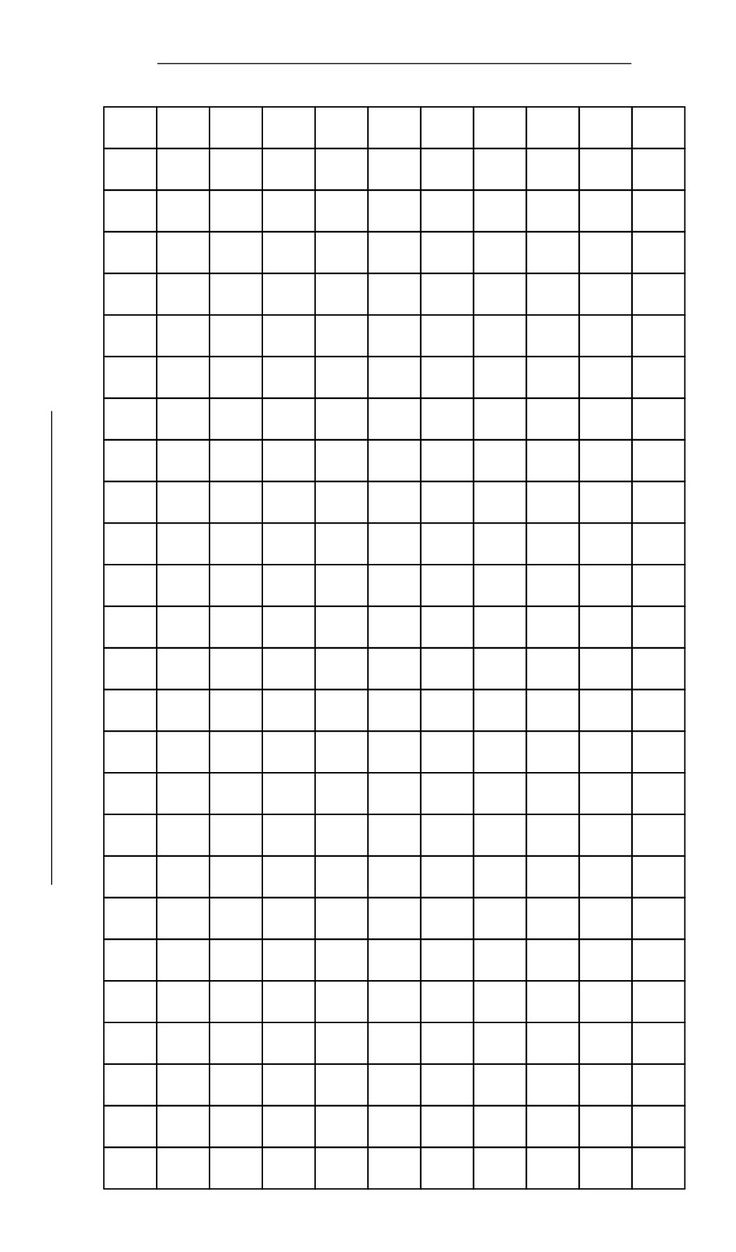 Blank Printable Charts