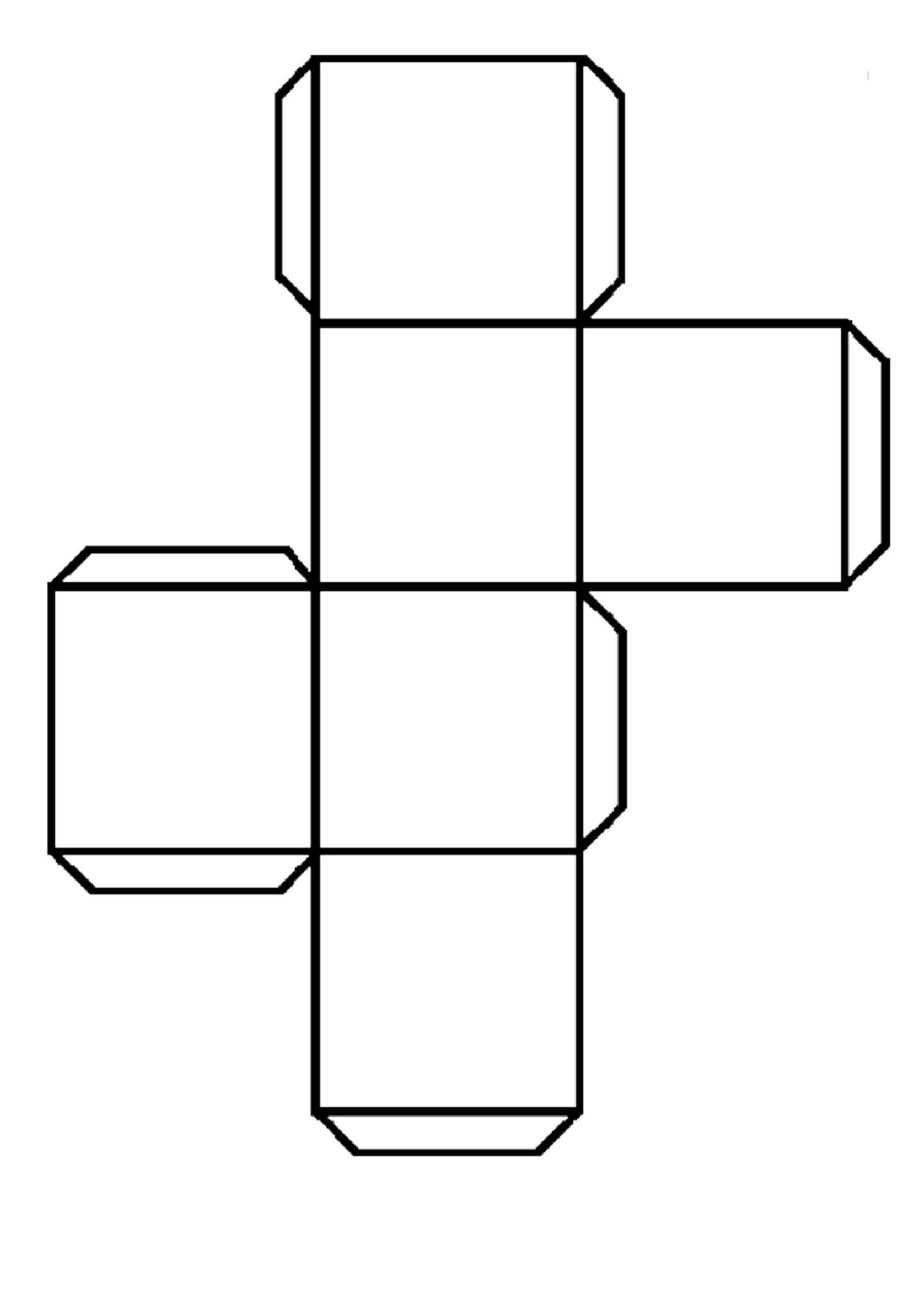 6 Sided Blank Dice Printable