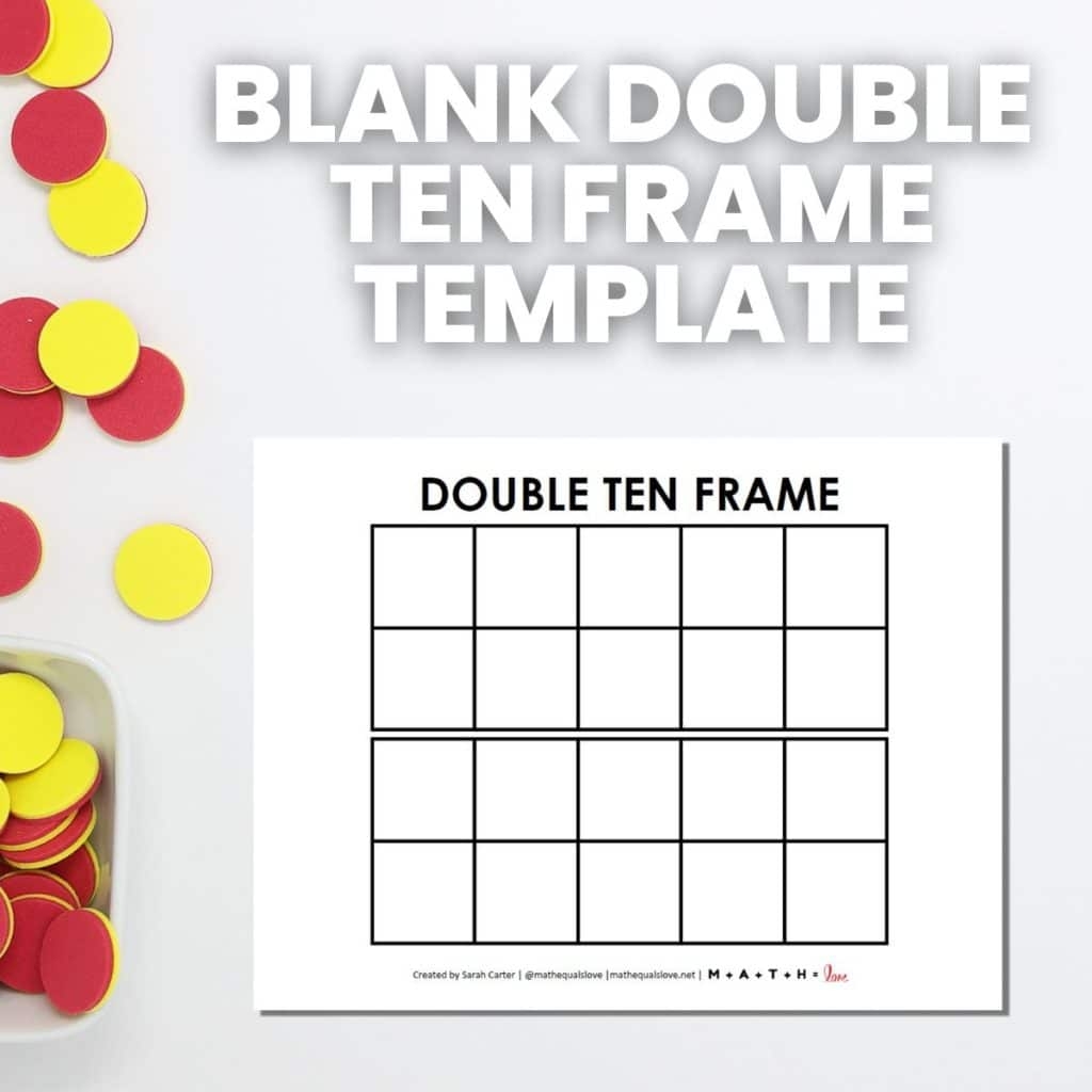 Ten Frame Cards Printable Blank