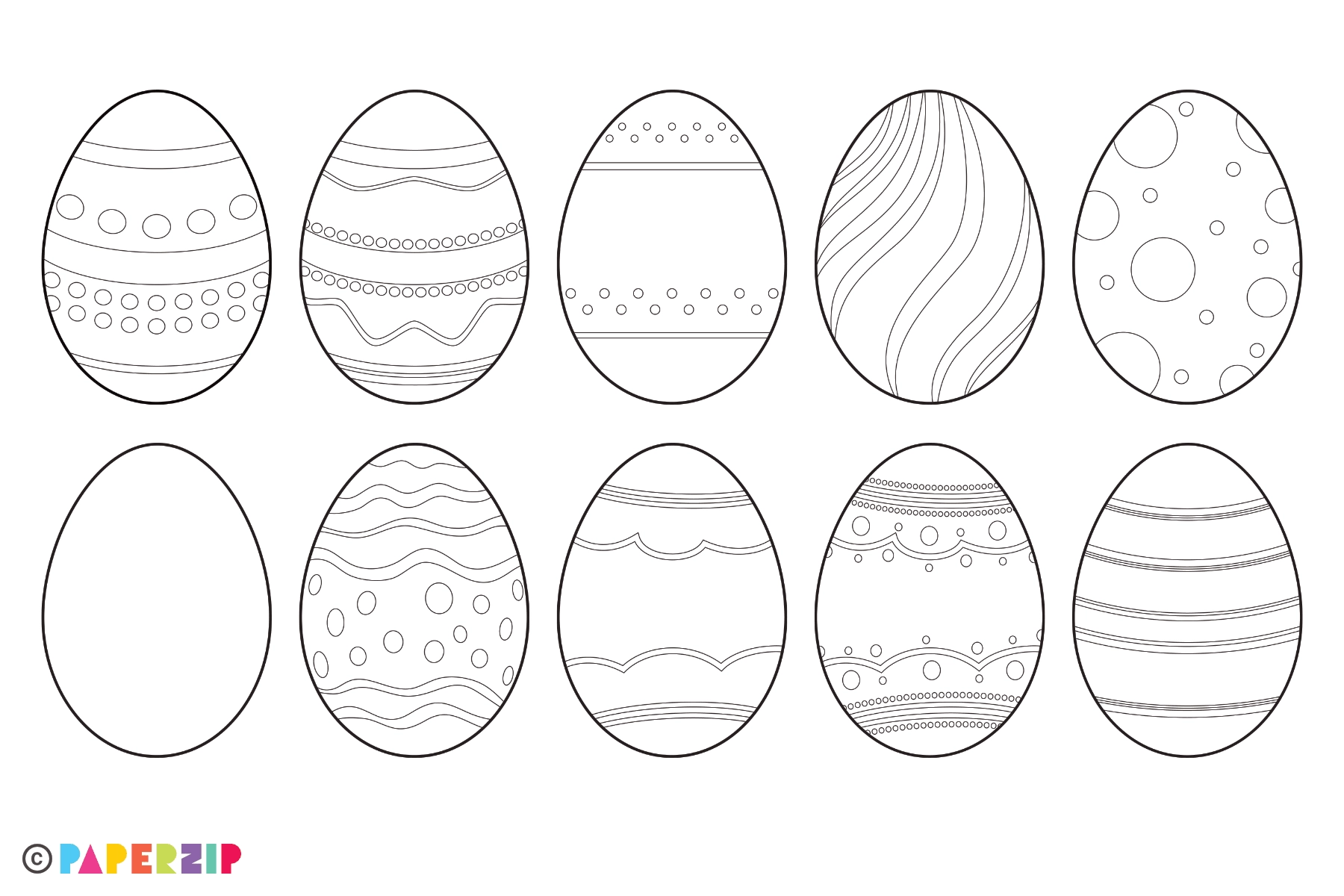 Blank Egg Printable