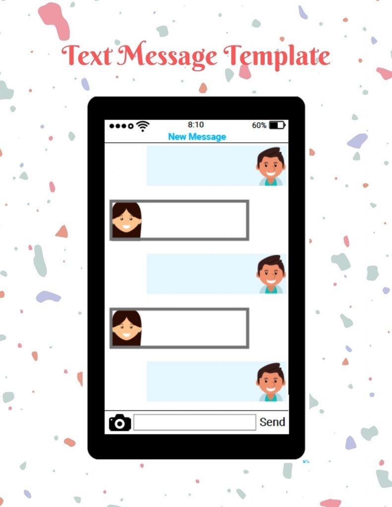 Blank Picture And Text Printable
