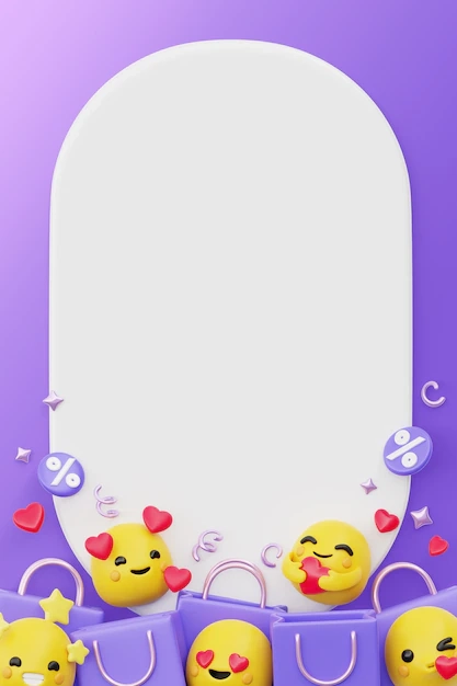 Blank Emoji Poster PSD High Quality Free PSD Templates For 