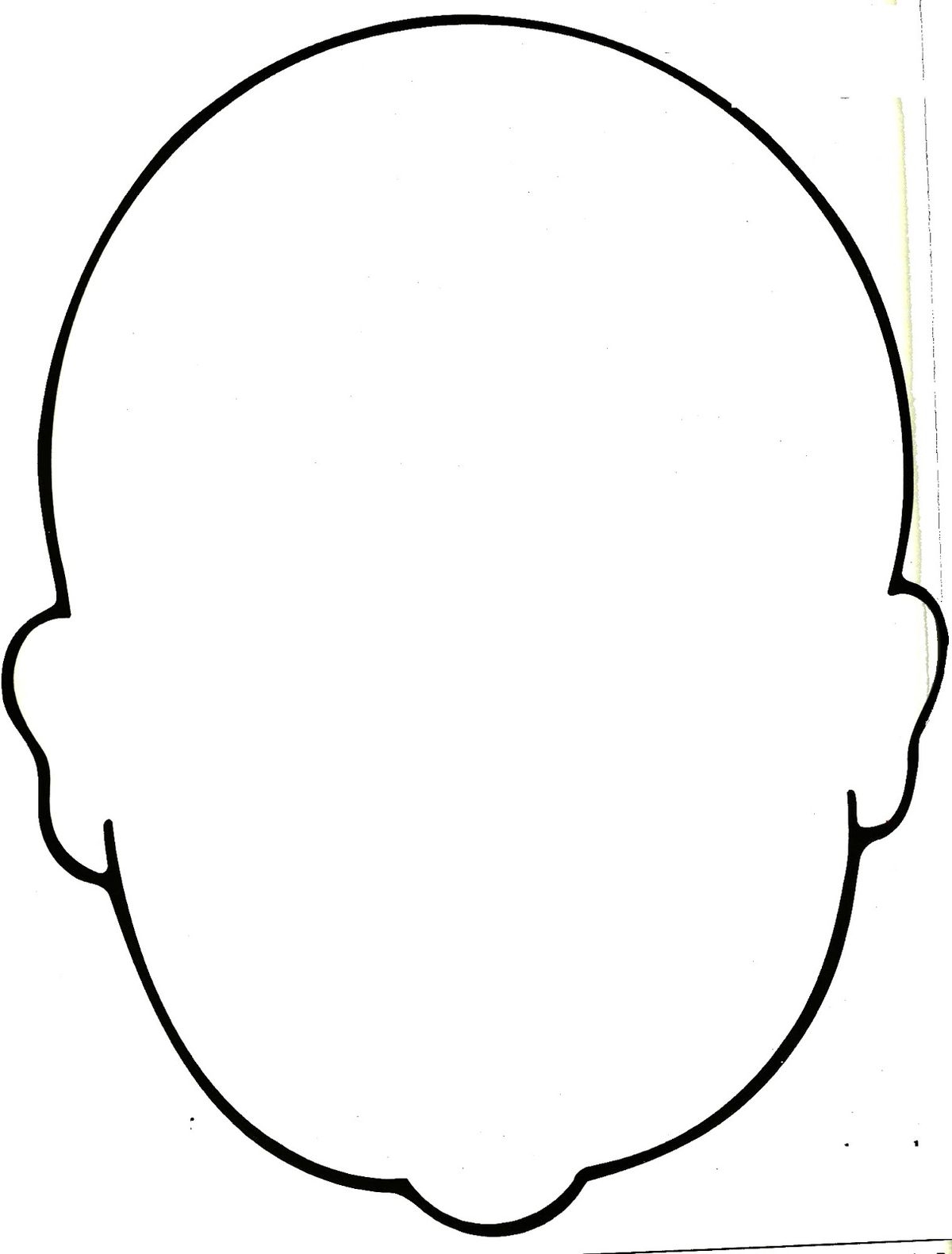 Blank Face Coloring Page Bing Images
