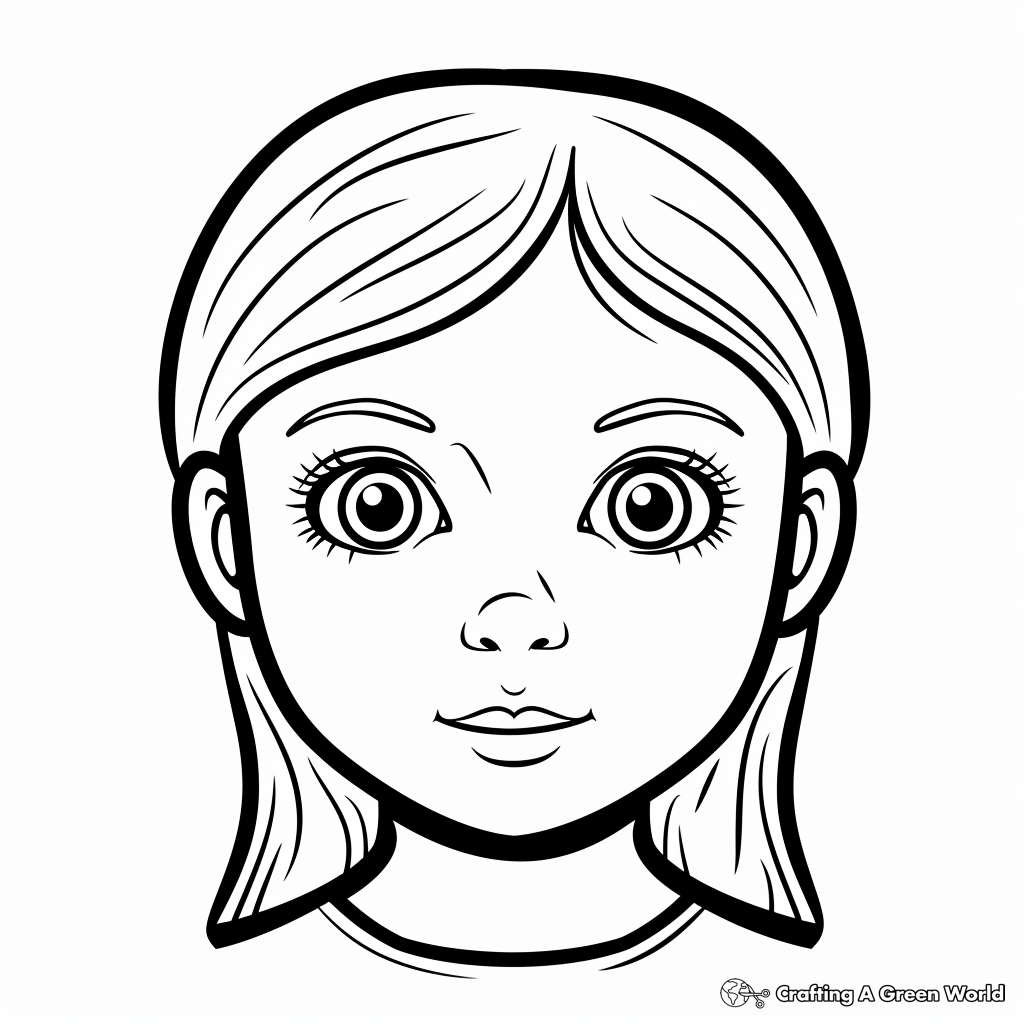 Blank Face Coloring Pages Free amp Printable 