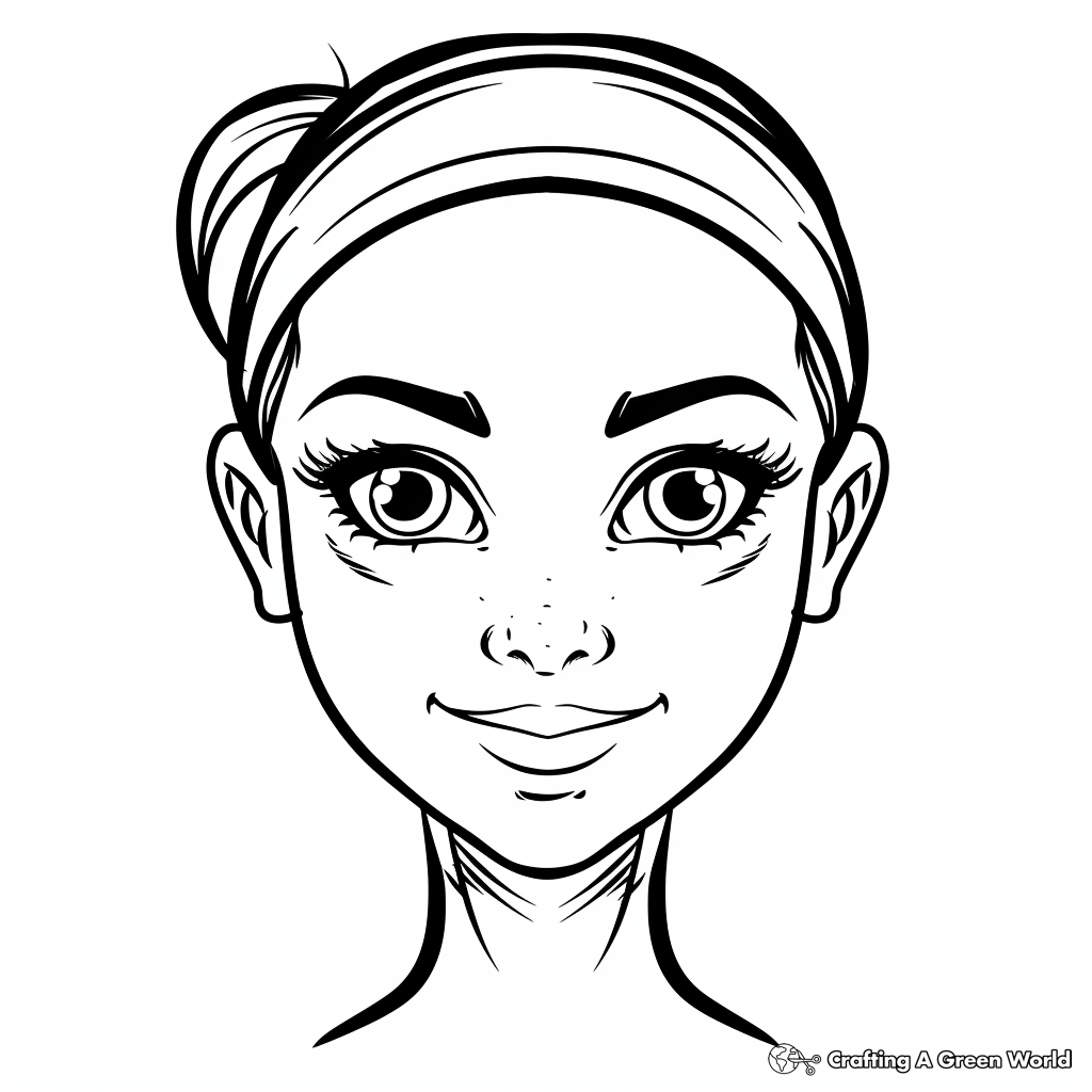 Blank Face Coloring Pages Free amp Printable 
