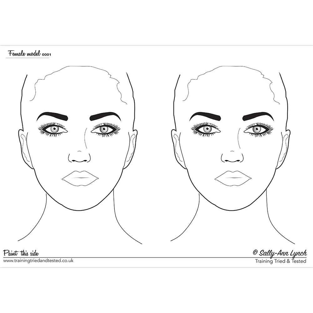 Printable Blank Faces For Facepainting