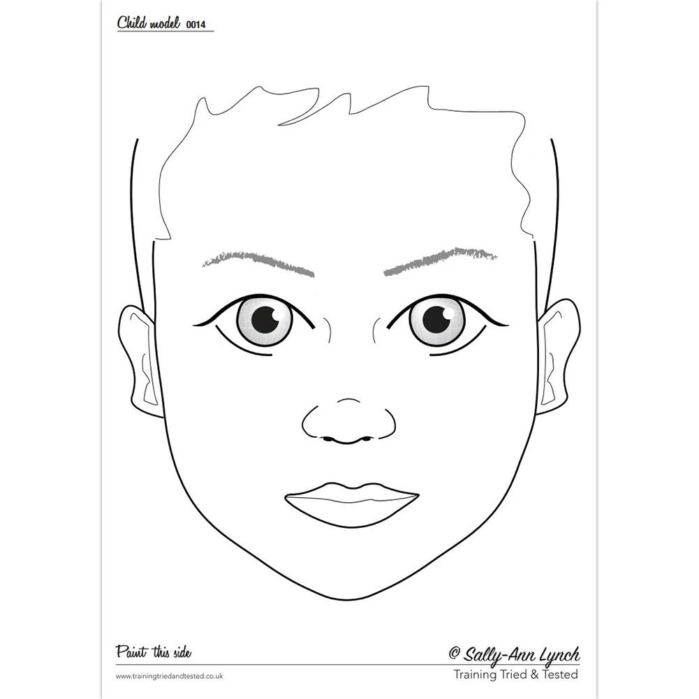 Blank Face PDF Practice Sheets Face Paints amp More Tagged in 