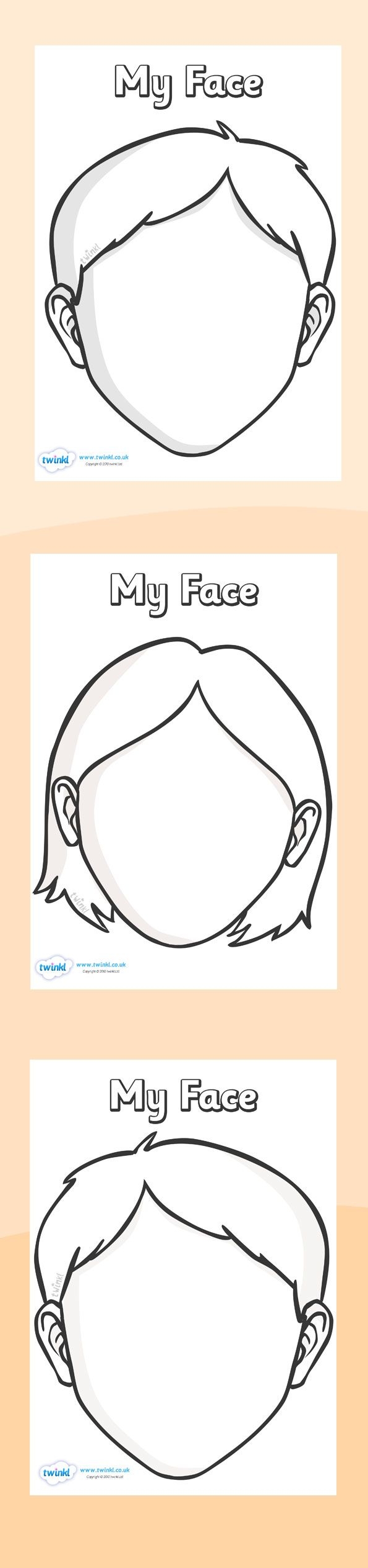 Blank Childs Head Printable