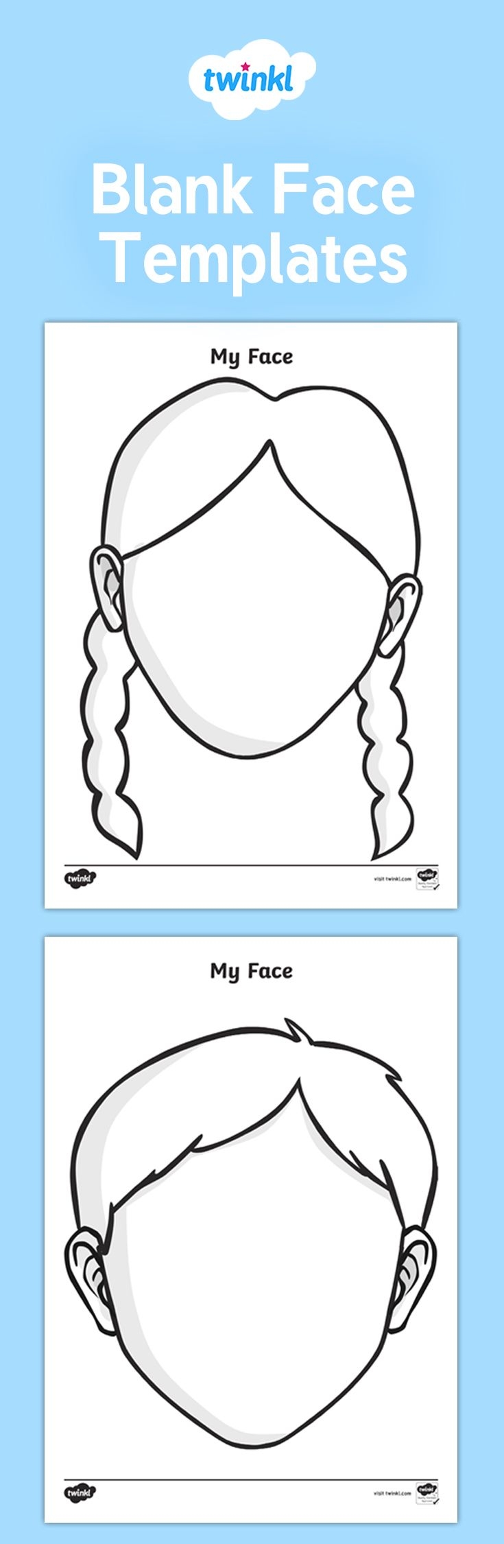 Blank Printable Face Template