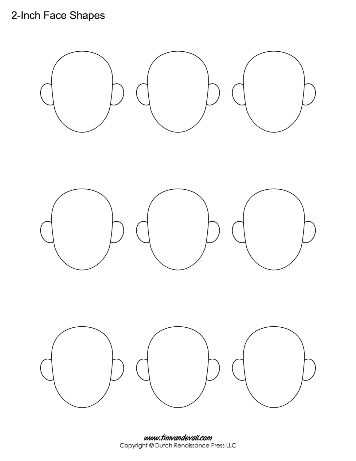 Emotions Blank Faces Printable