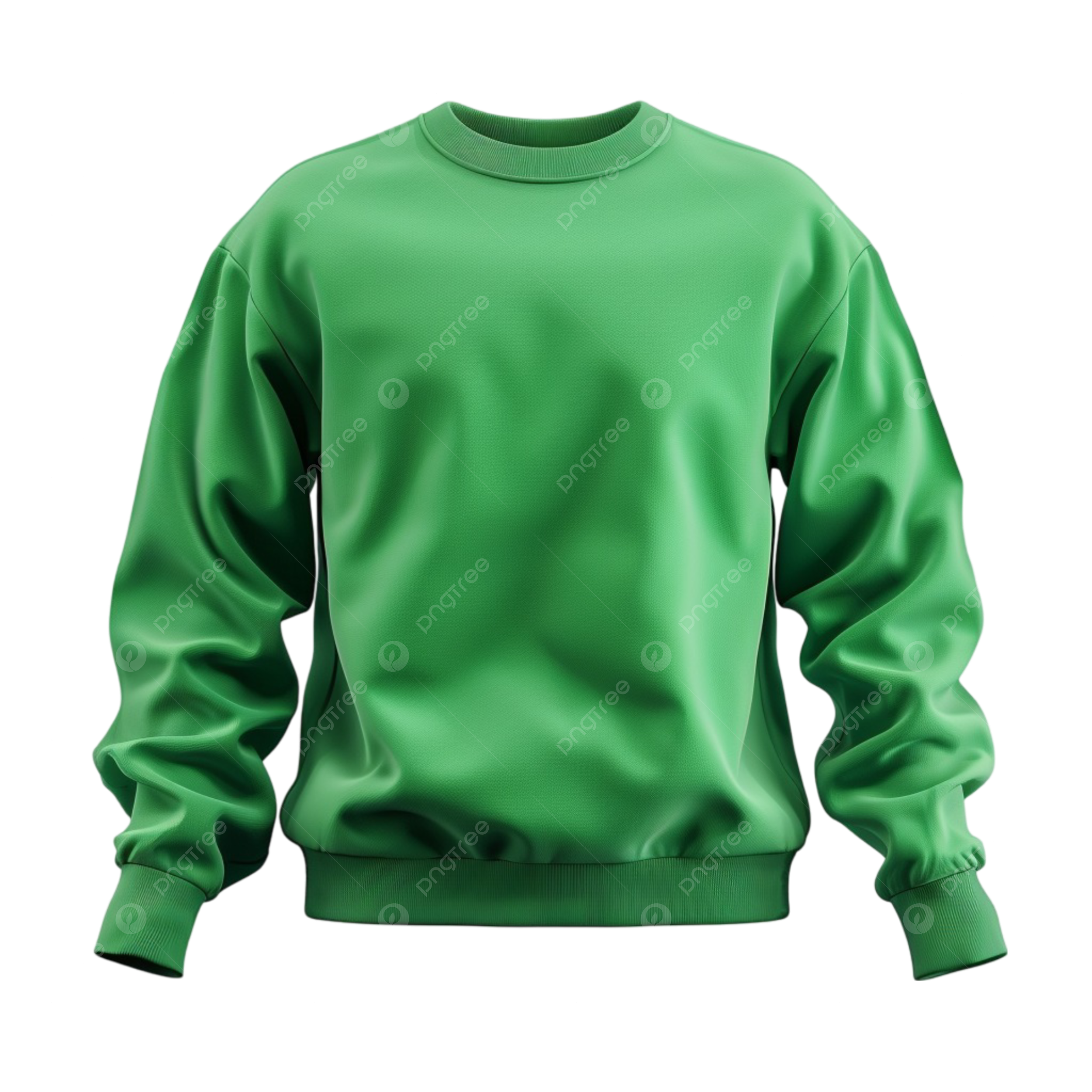 Blank Green Hoodie Sweatshirt With Clipping Path Pullover For Your 