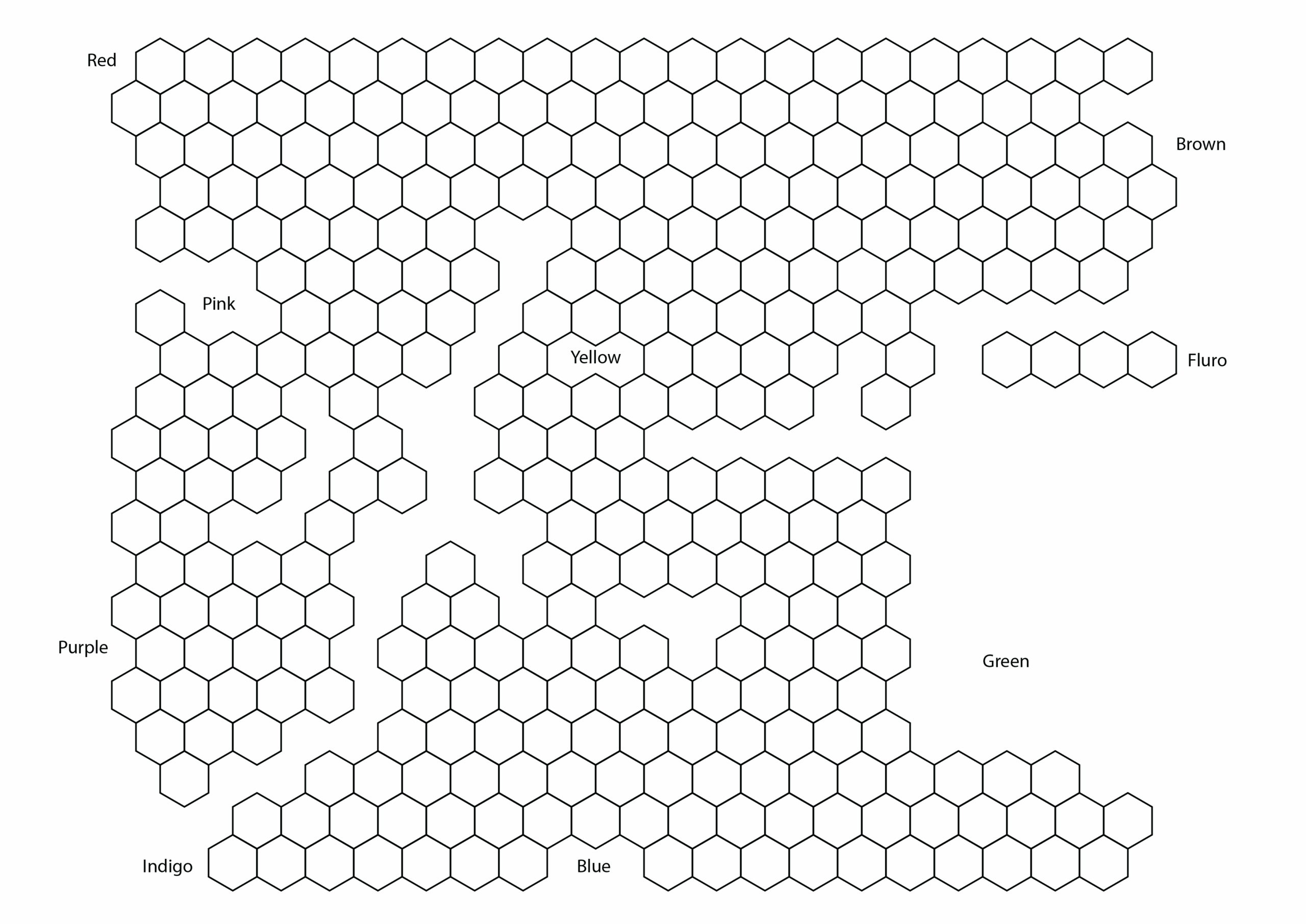 Blank Hex Chart You re Welcome Fill In The Codes Yourself It s 