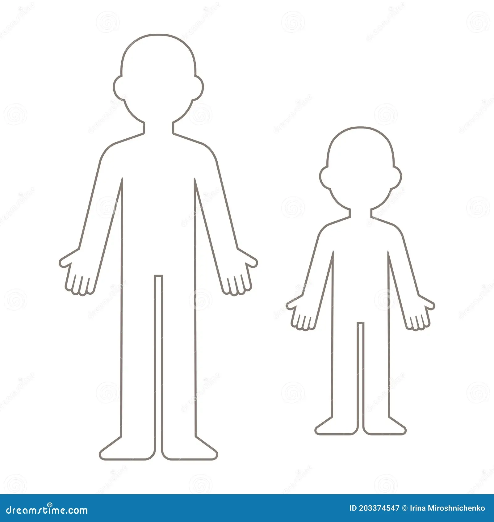 Blank Kid Outline Stock Illustrations 8 597 Blank Kid Outline 