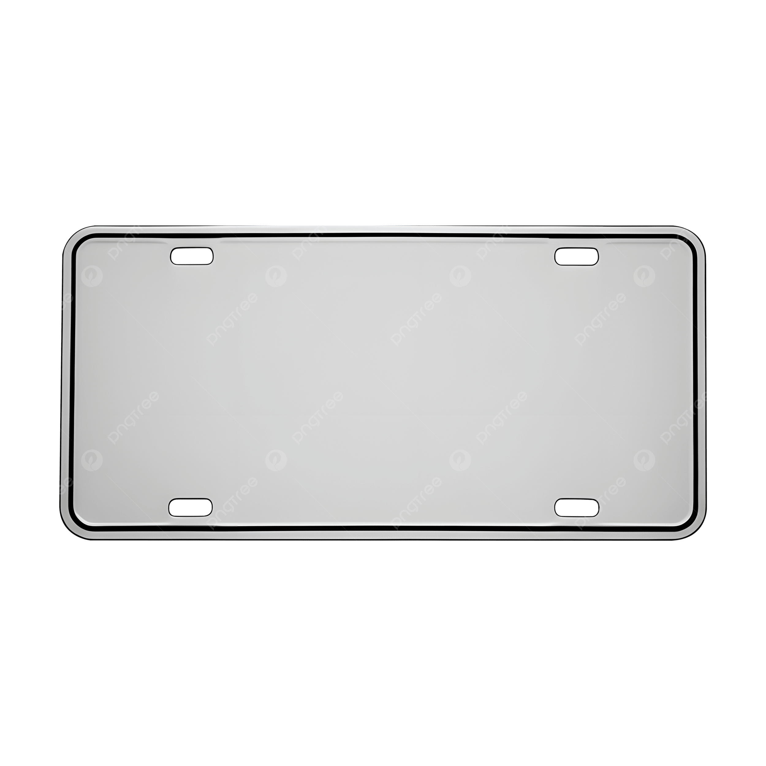 Blank License Plate Printable