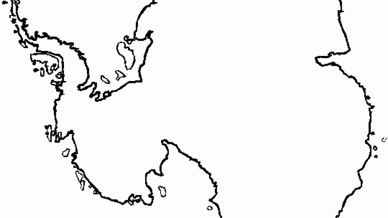 Blank Antarctica Printable