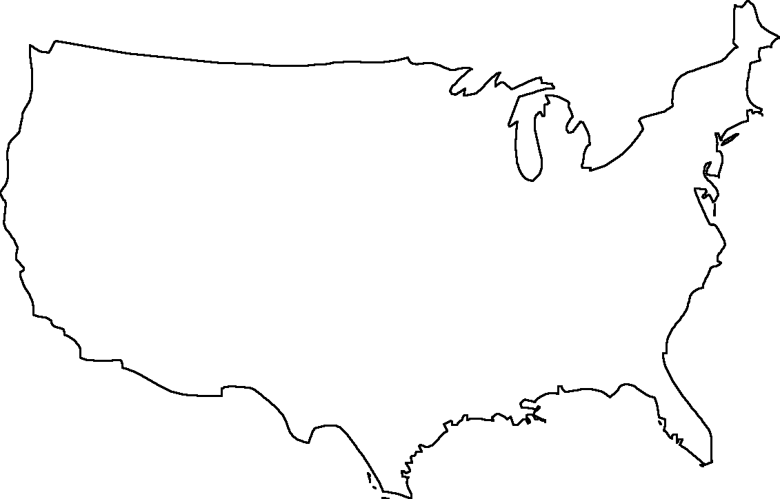 Blank Map Of The United States