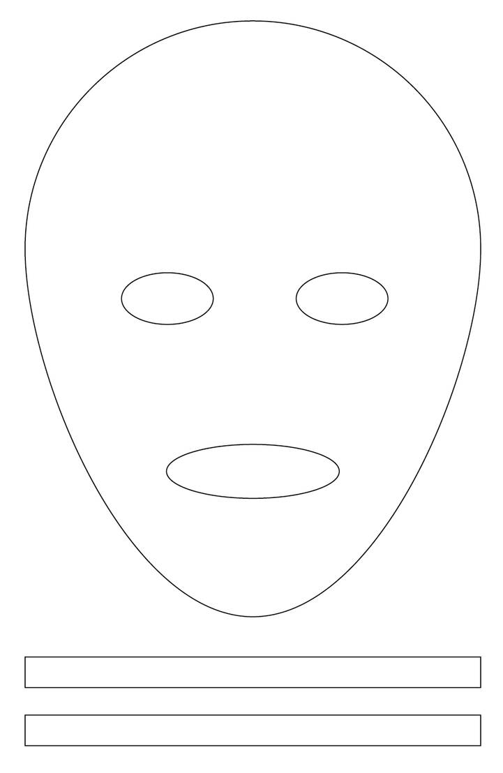 Printable Blank Face Mask Template