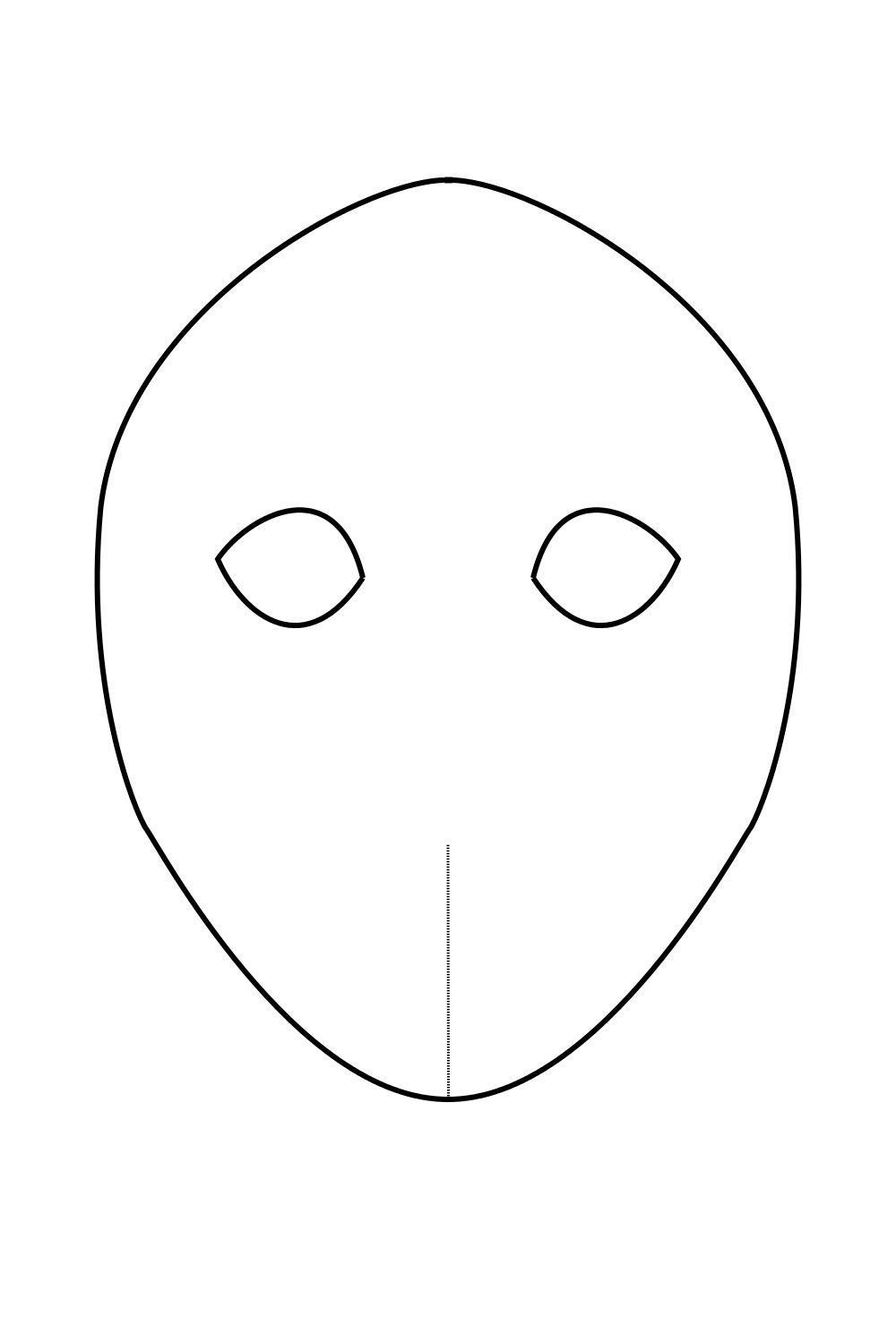 Blank Face Printable Mask Template