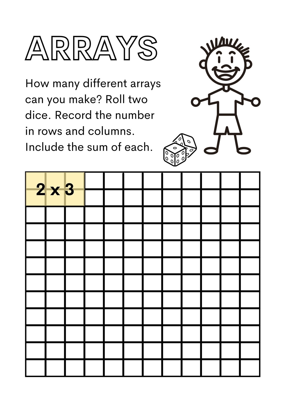 Blank Math Array Templates Math Teaching Resource Twinkl 