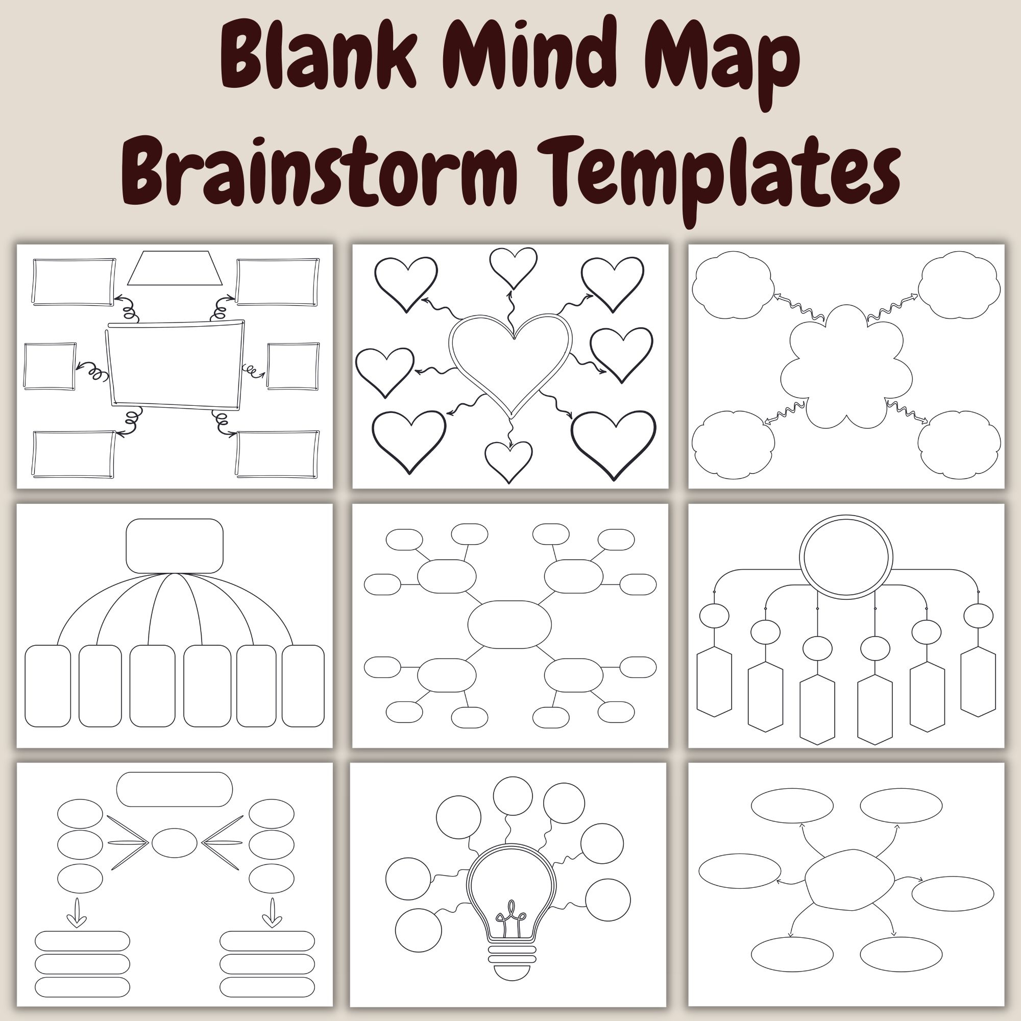 Blank Mind Maps Printable