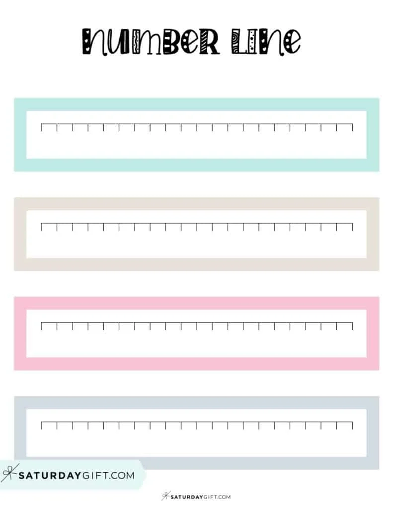 Blank Number Line 24 Cute amp Free Blank Number Lines Worksheets