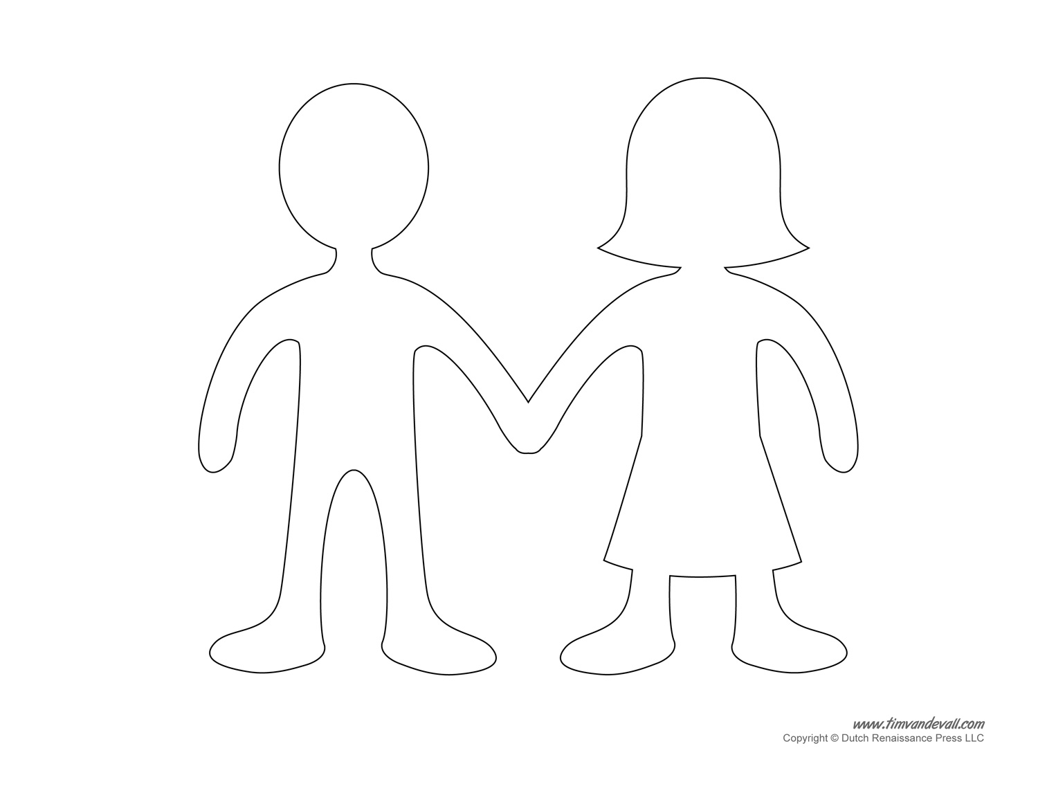 Paper Doll Blank Printable