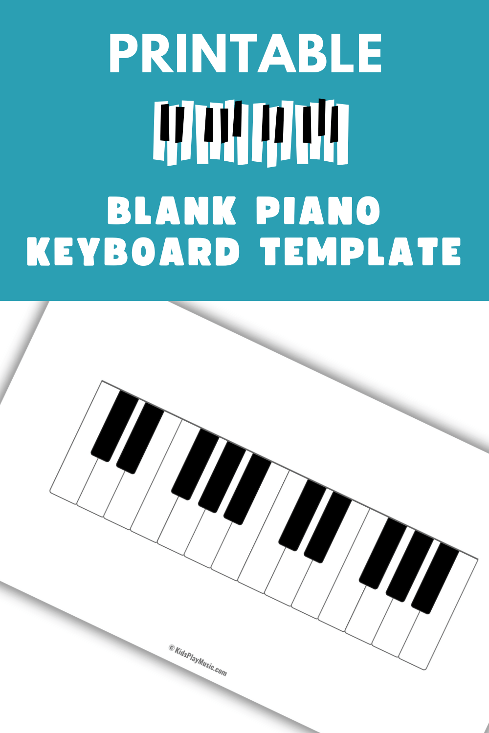 Printable Blank Piano Diagram