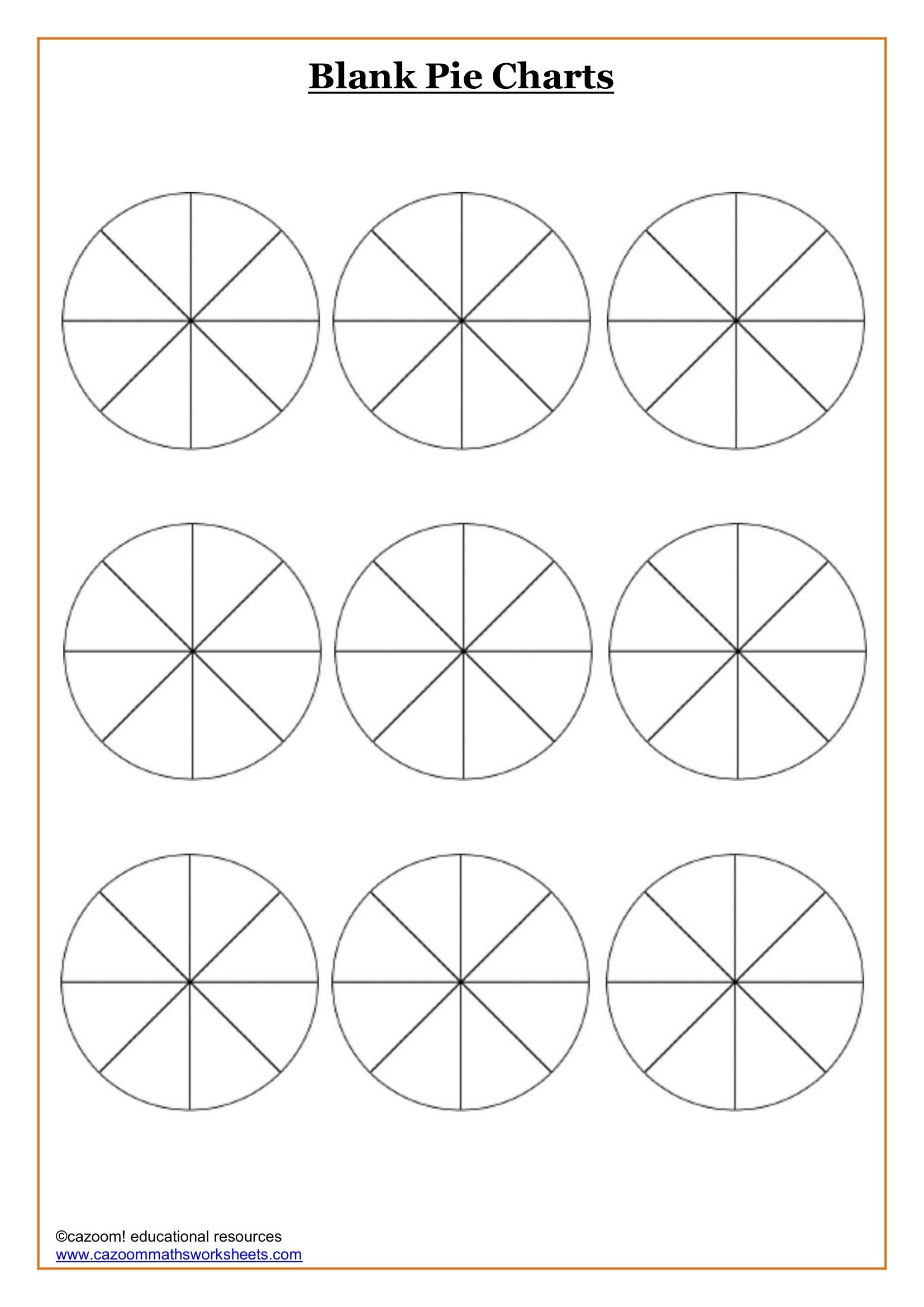Blank Pie Charts