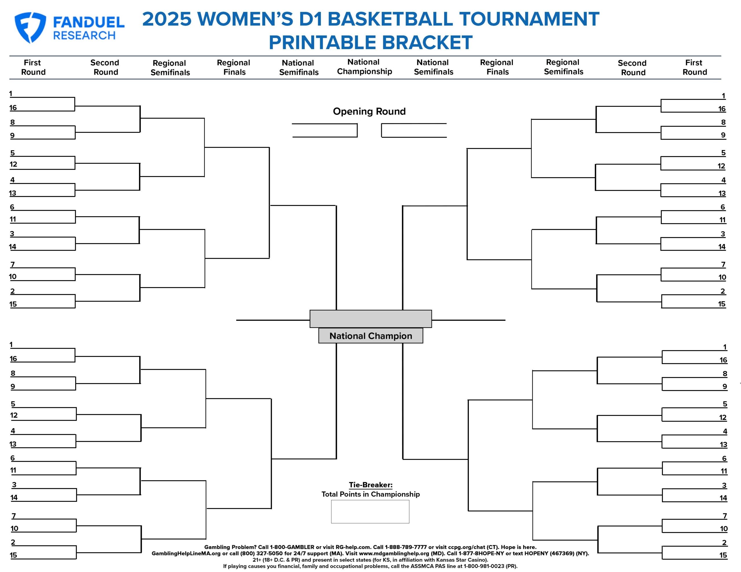 Ncaa 2026 Bracket Printable Blank