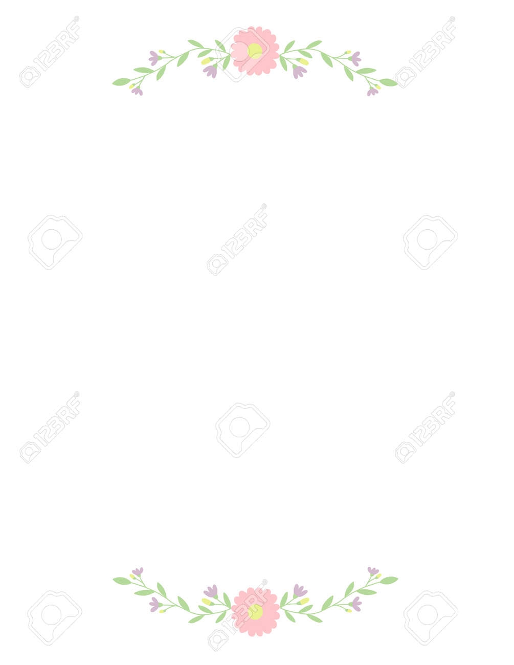 Flower Bouquet Blank Printable