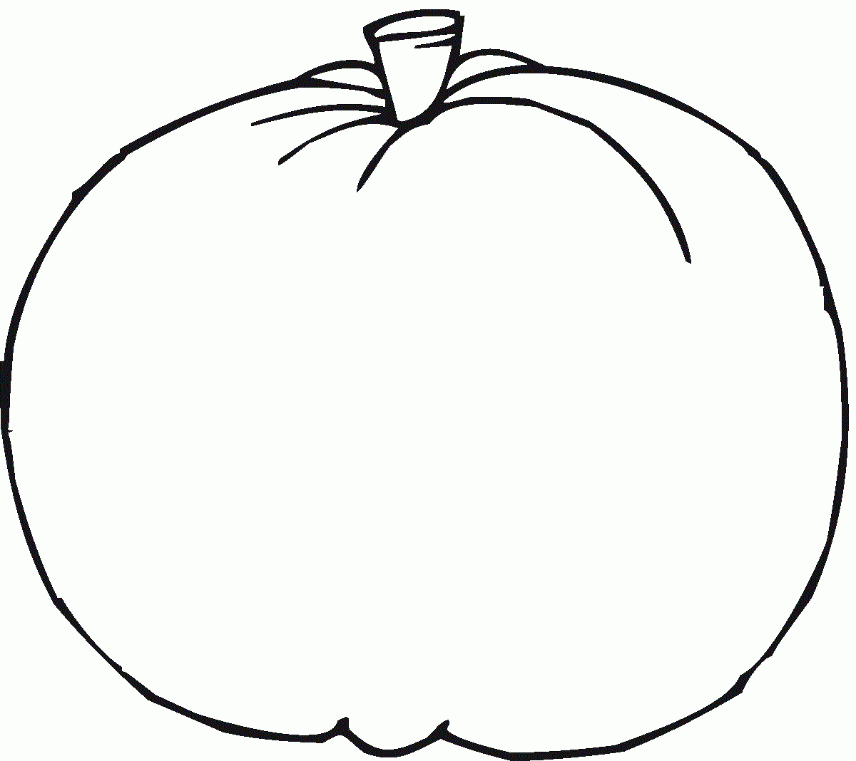 Blank Pumpkin Coloring Pages Fun And Creative Designs