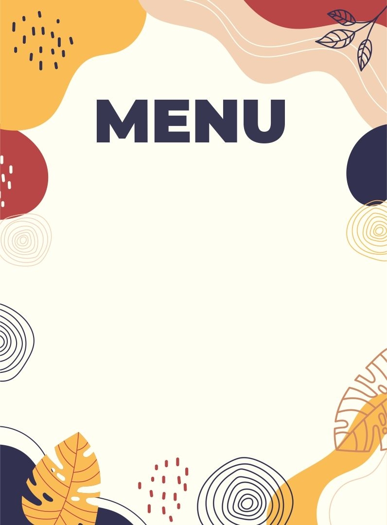 Blank Restaurant Menus 10 Free PDF Printables Printablee
