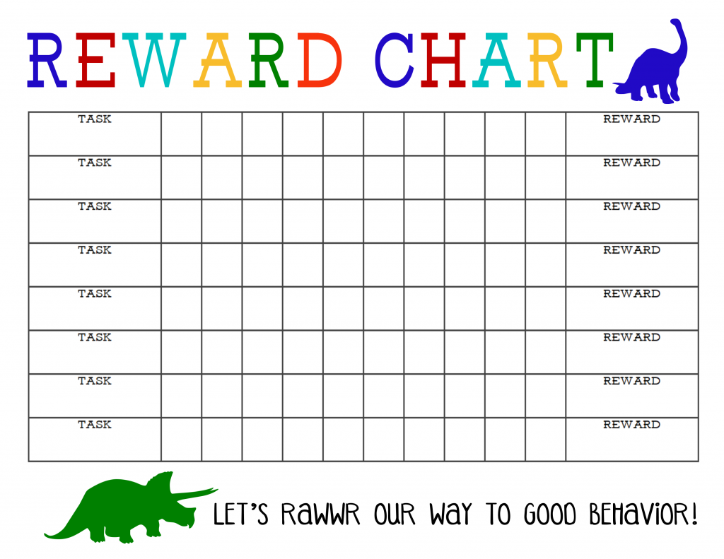 Printable Kids Blank Reward Chart