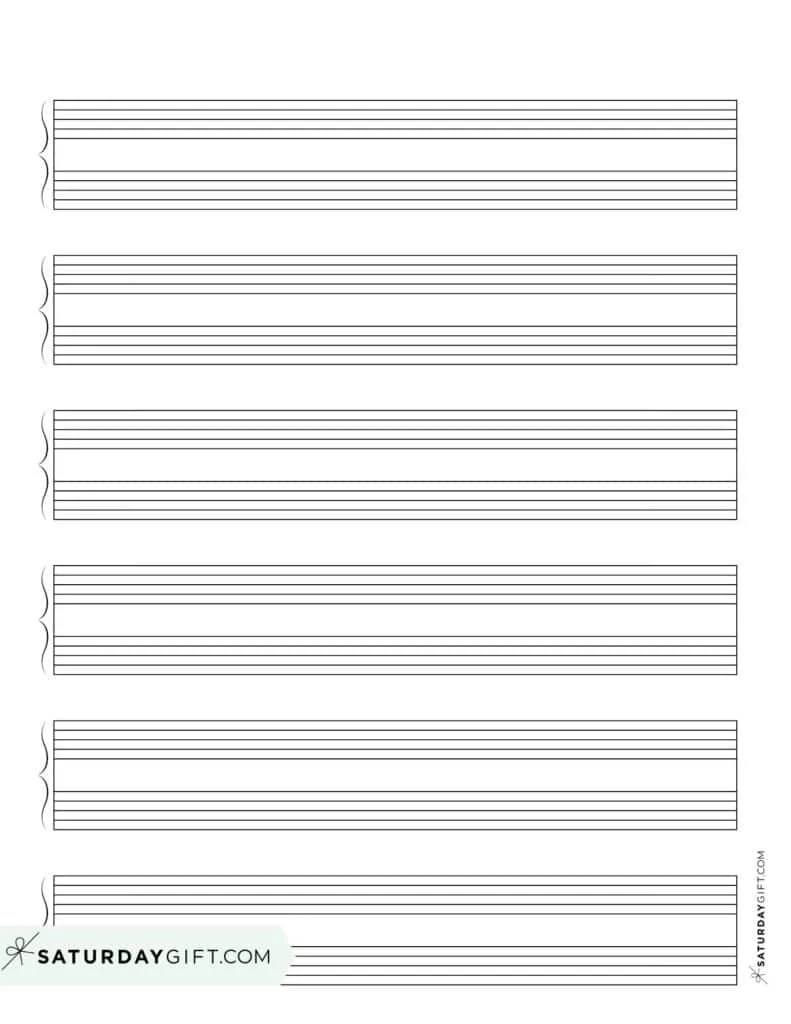 Printable Blank Grand Staff