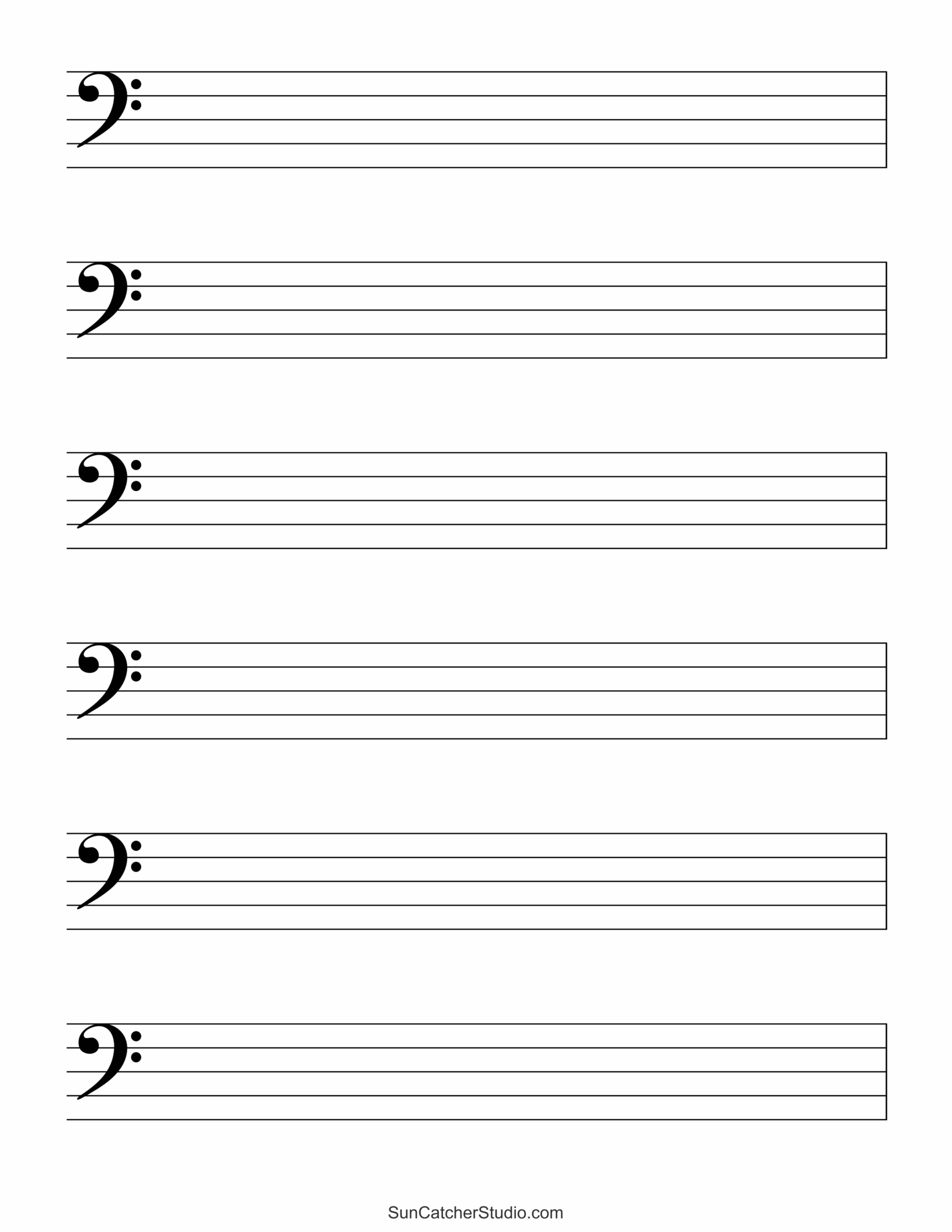 Blank Sheet Music Free Printable Staff Paper Free Printables 