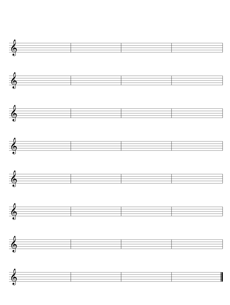 Blank Sheet Music Pdf Treble Clef Fill Out amp Sign Online DocHub