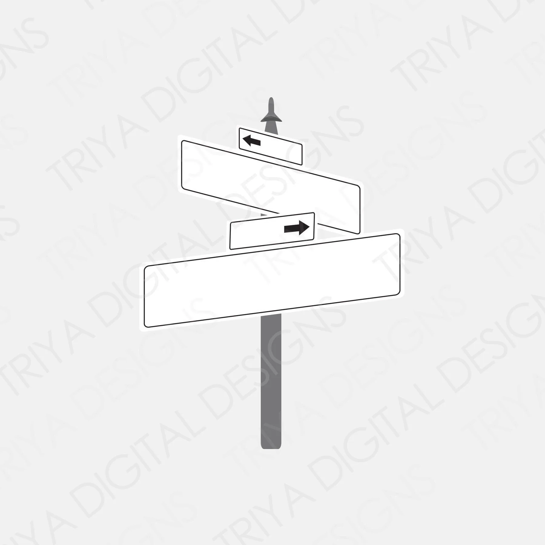 Blank Street Signs SVG Cut Files Black And White Street Signs 
