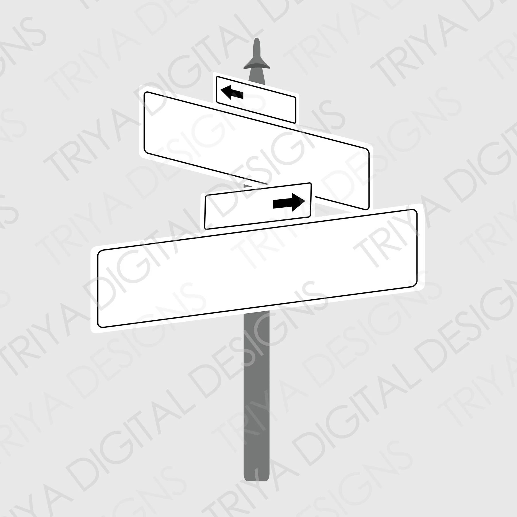 Blank Street Signs SVG Cut Files Black And White Street Signs 