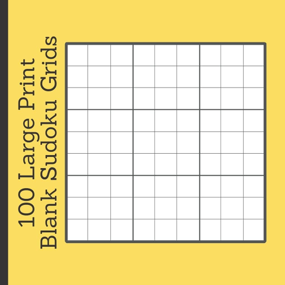 Printable Blank Sudoku Puzzles