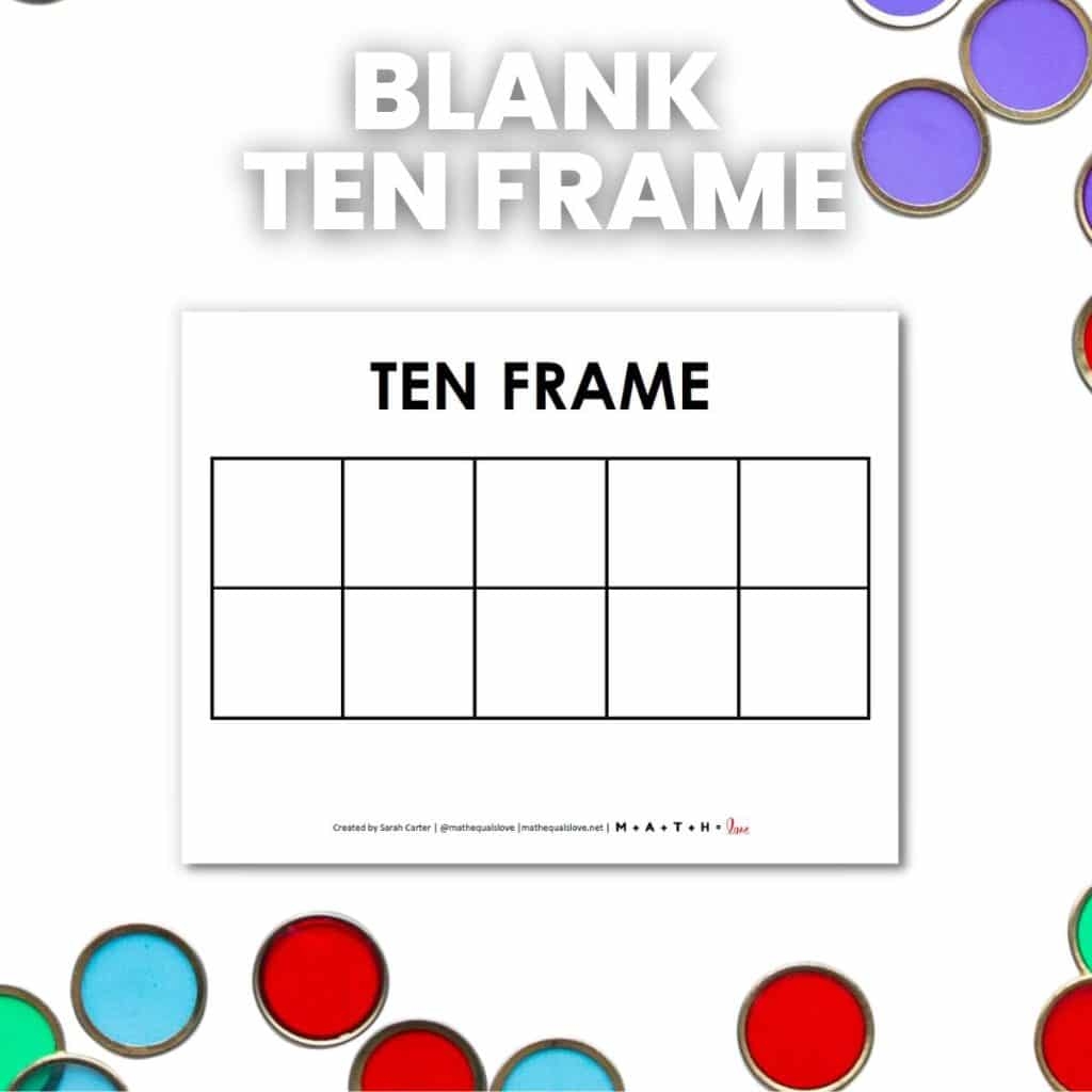 Blank Ten Frame Printable