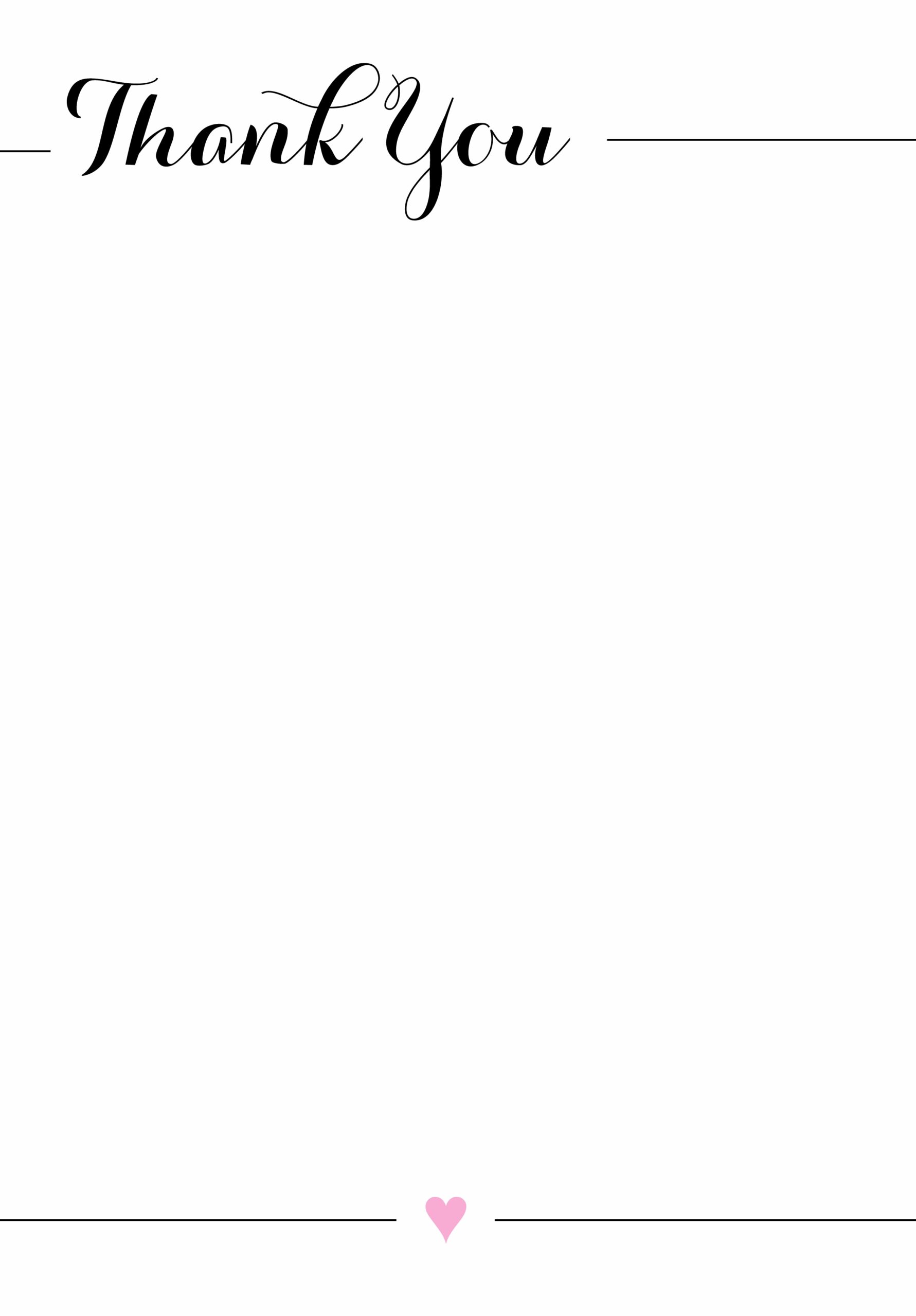 Blank Thank You Notes Printable