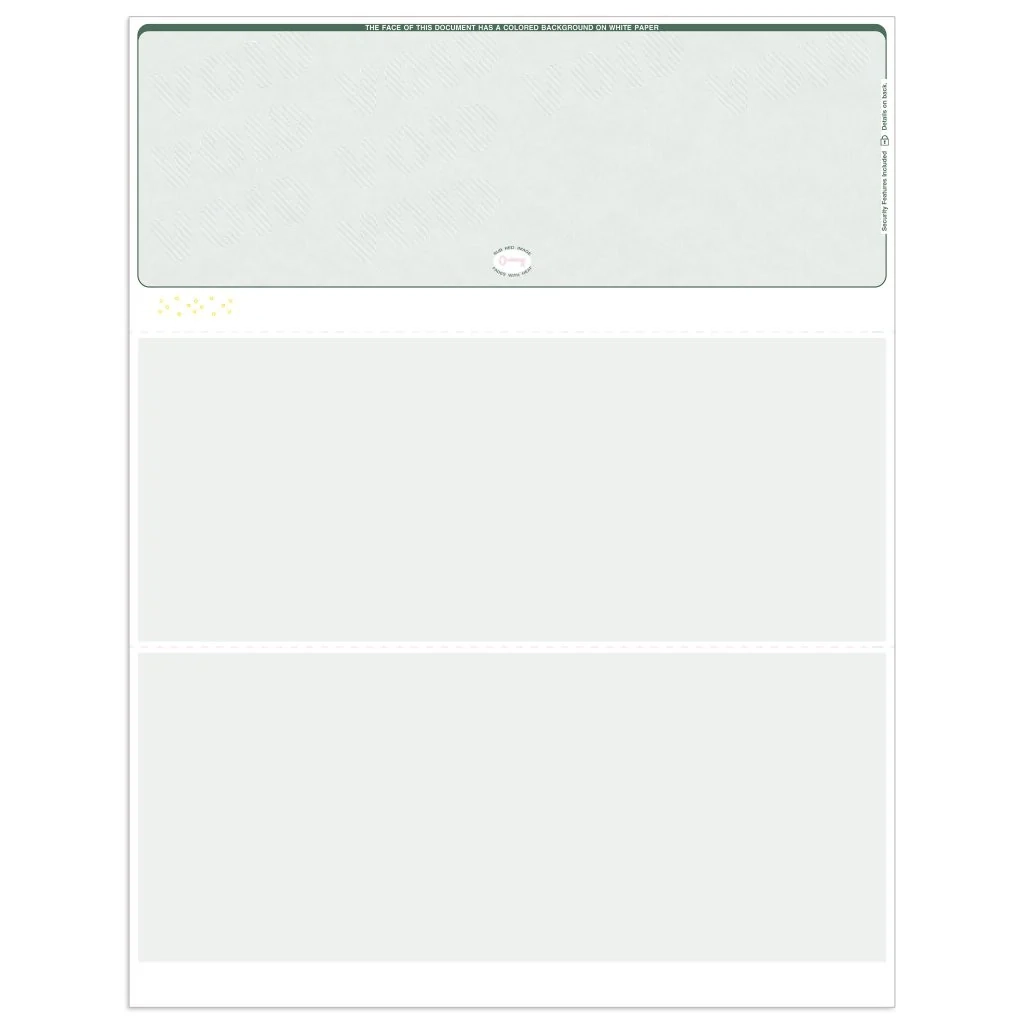 Printable Blank Check Paper