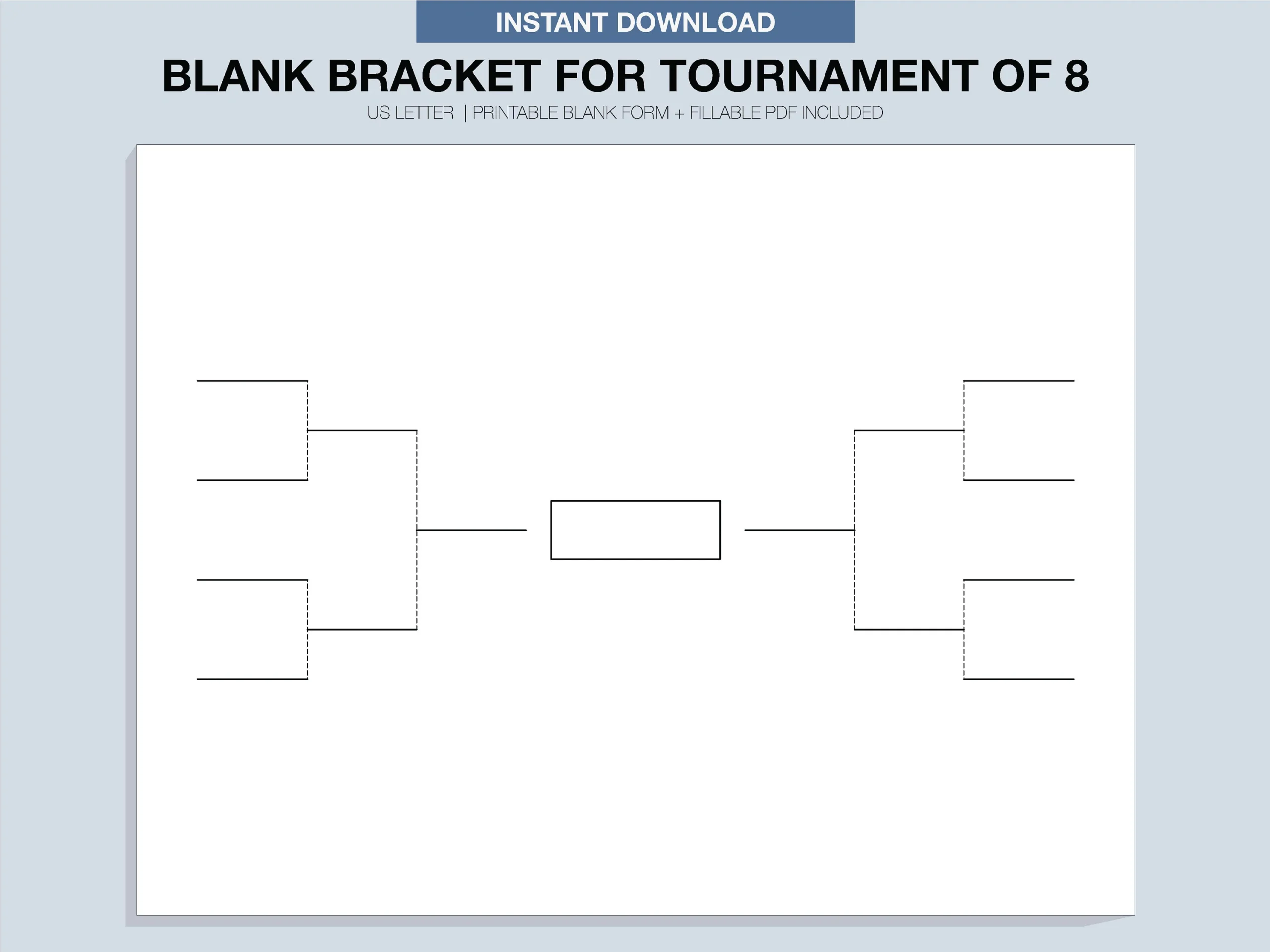 Printable Tournament Brackets Blank