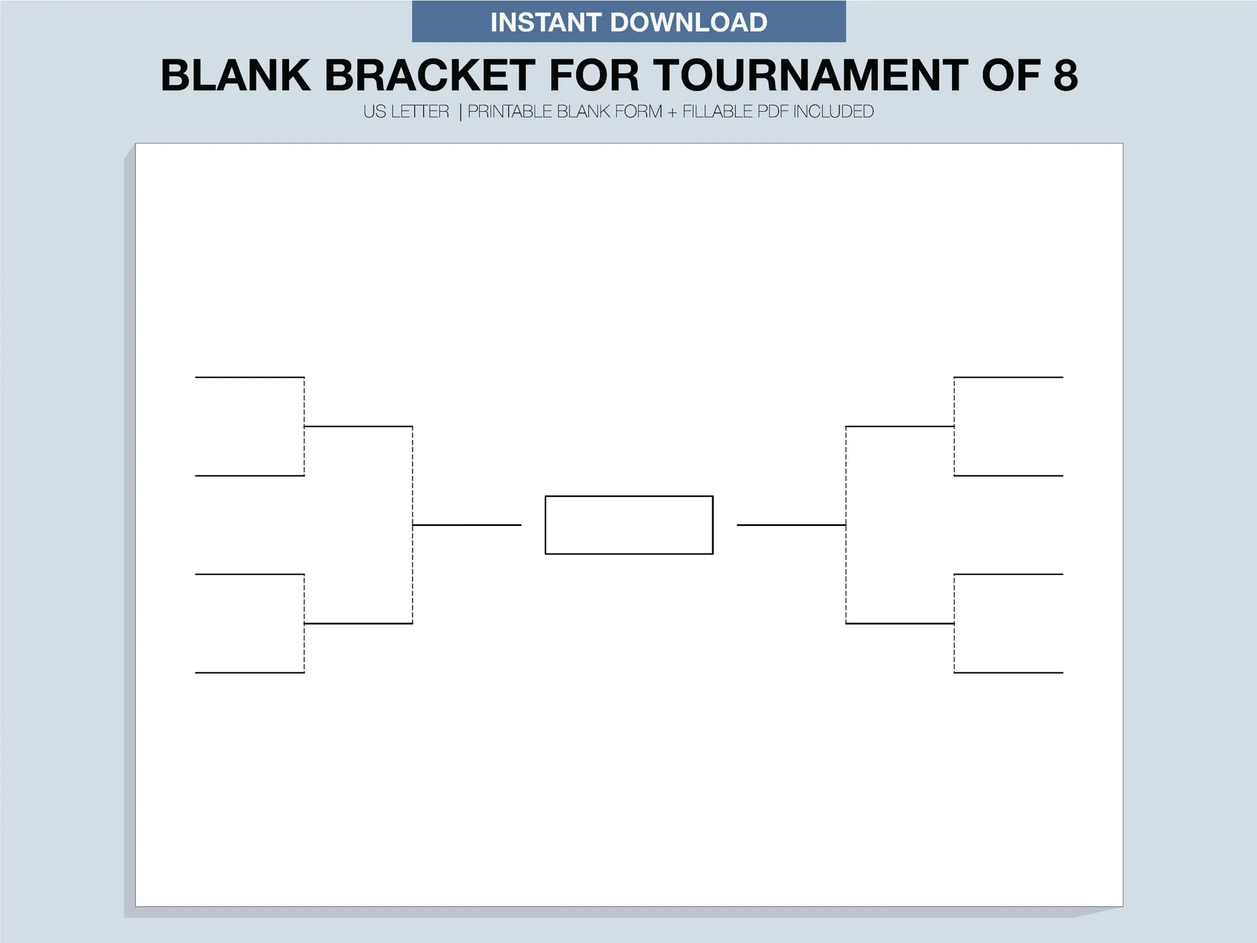 Blank Tournament Brackets Printable