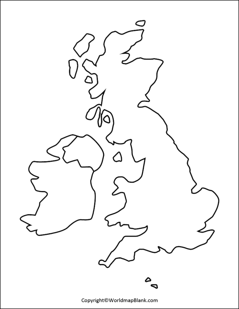 Blank UK Map UK Map Outline PDF 