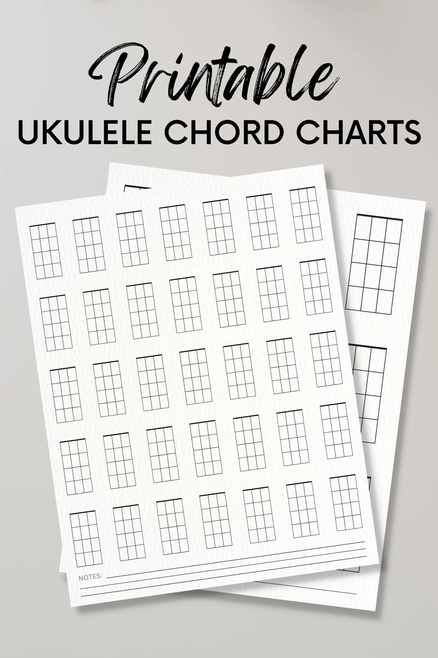 Printable Blank Ukulele Chord Sheet