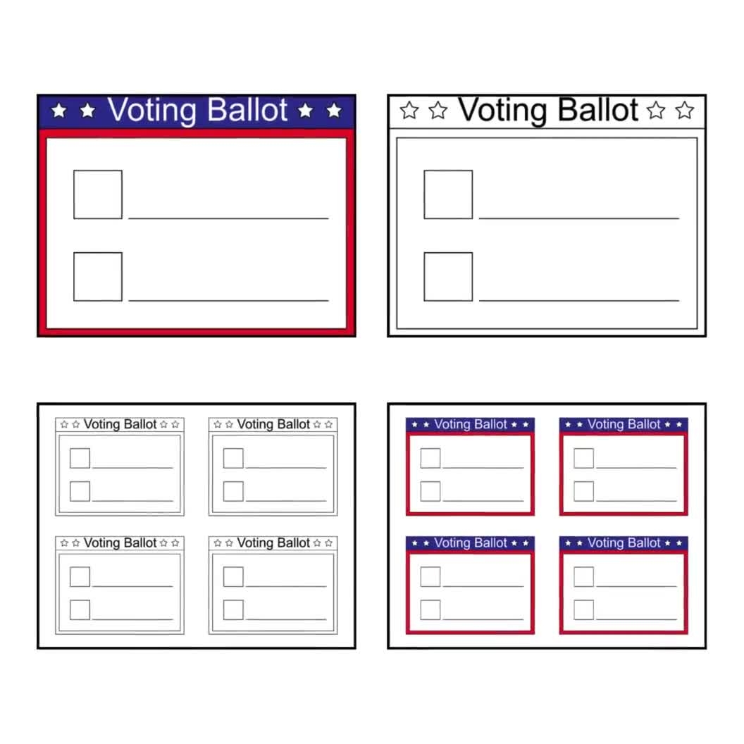 Printable Blank Ballot Template